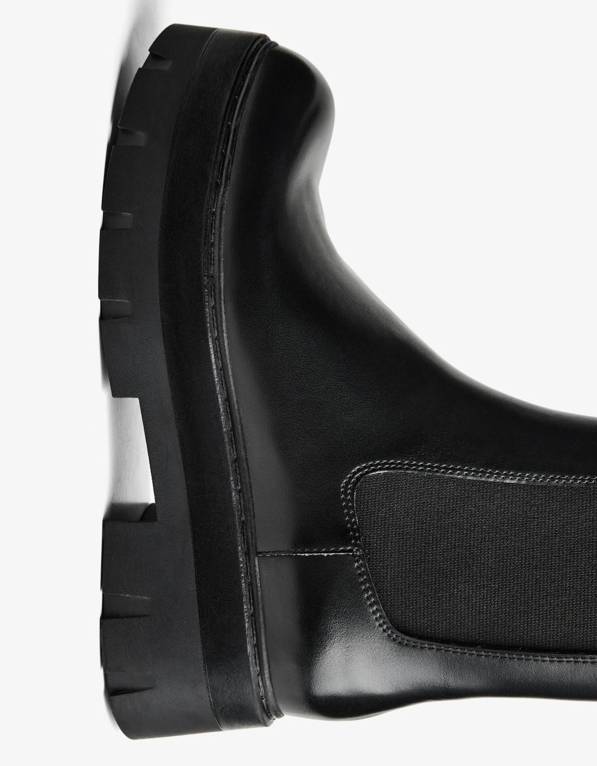 버쉬카 엘라스틱 디테일 첼시 앵클부츠 1220/664 BLACK - 상세 이미지 3