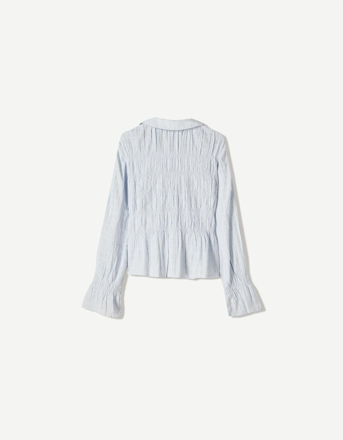 버쉬카 러스틱 셔링 라이트블루 긴팔 셔츠 6258/494 LIGHT BLUE - 상세 이미지 5
