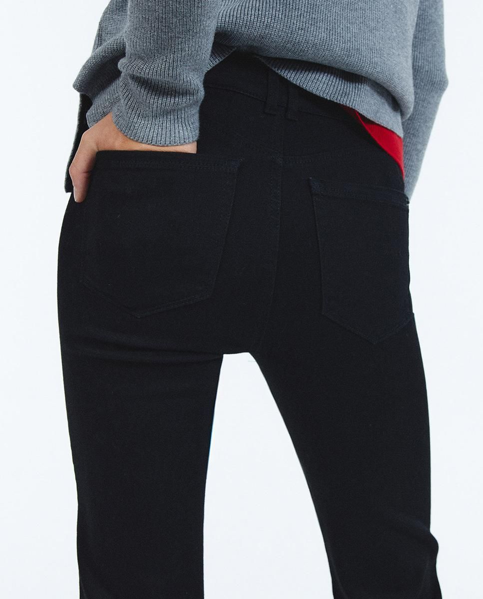 스페라 슬림핏 부츠컷 블랙 데님 팬츠 58682400534 NEGRO - 상세 이미지 4