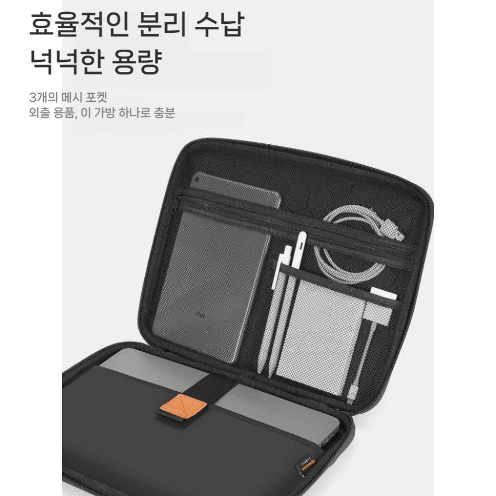 갤럭시탭 s11 울트라 파우치 태블릿 가방 휴대용 노트북 대용량 숄더 크로스 백 - 상세 이미지 4