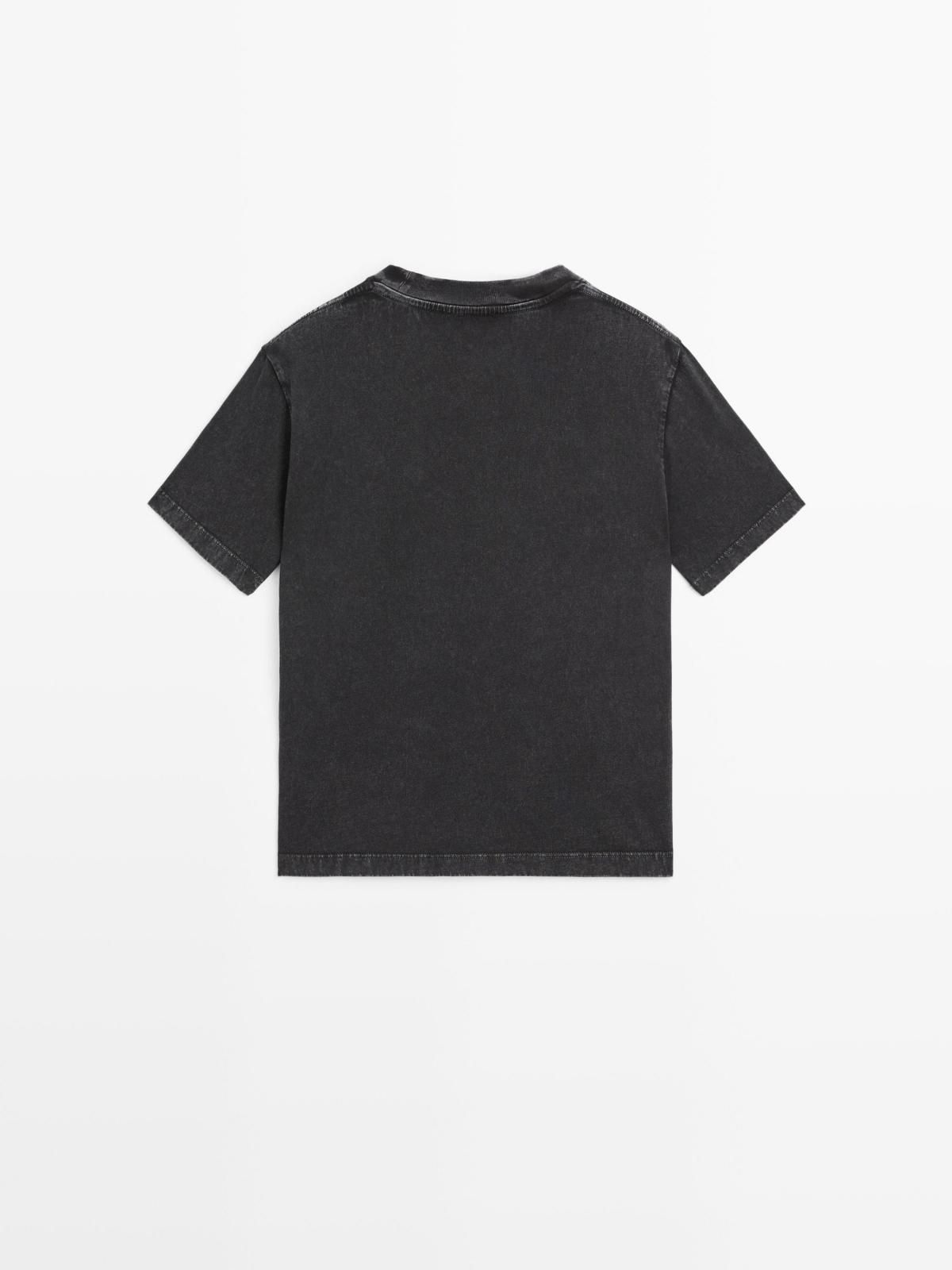 마시모두띠 빈티지 오버사이즈 반팔 티셔츠 6859/808 ANTHRACITE GREY 이미지 8