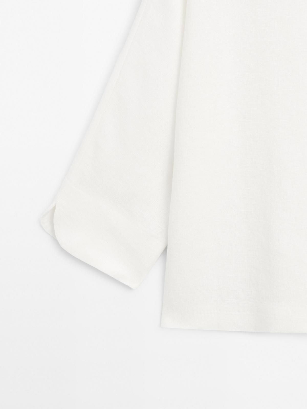 마시모두띠 린넨 버튼 기모노 블라우스 6047/673 OFF WHITE - 상세 이미지 4