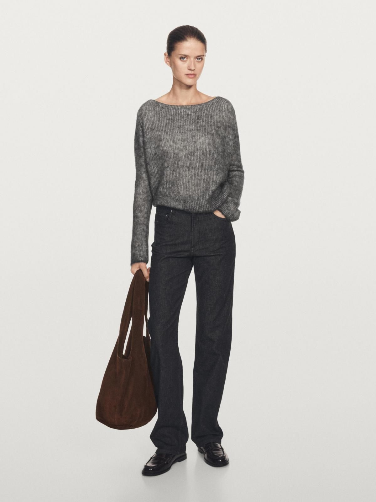 마시모두띠 프리미엄 알파카울 보트넥 니트 스웨터 5789/691 ANTHRACITE GREY - 상세 이미지 2