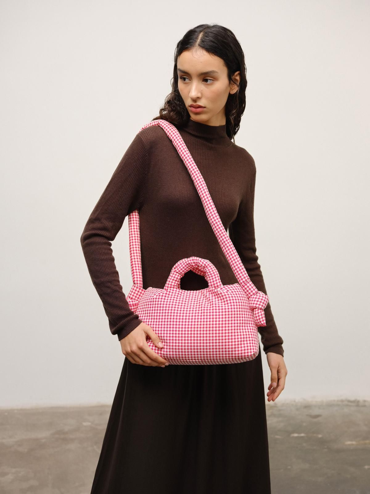 올랜드 체크 소프트 미니백 MiniOna 54713204572495 VICHY RED - 상세 이미지 2