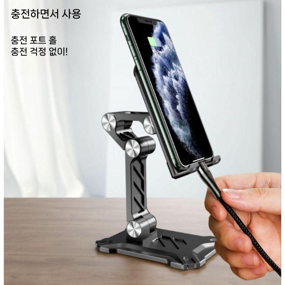 갤럭시탭 s11 울트라 태블릿 거치대 휴대용 4단 접이식 홀더 다기능 스탠드 - 상세 이미지 5