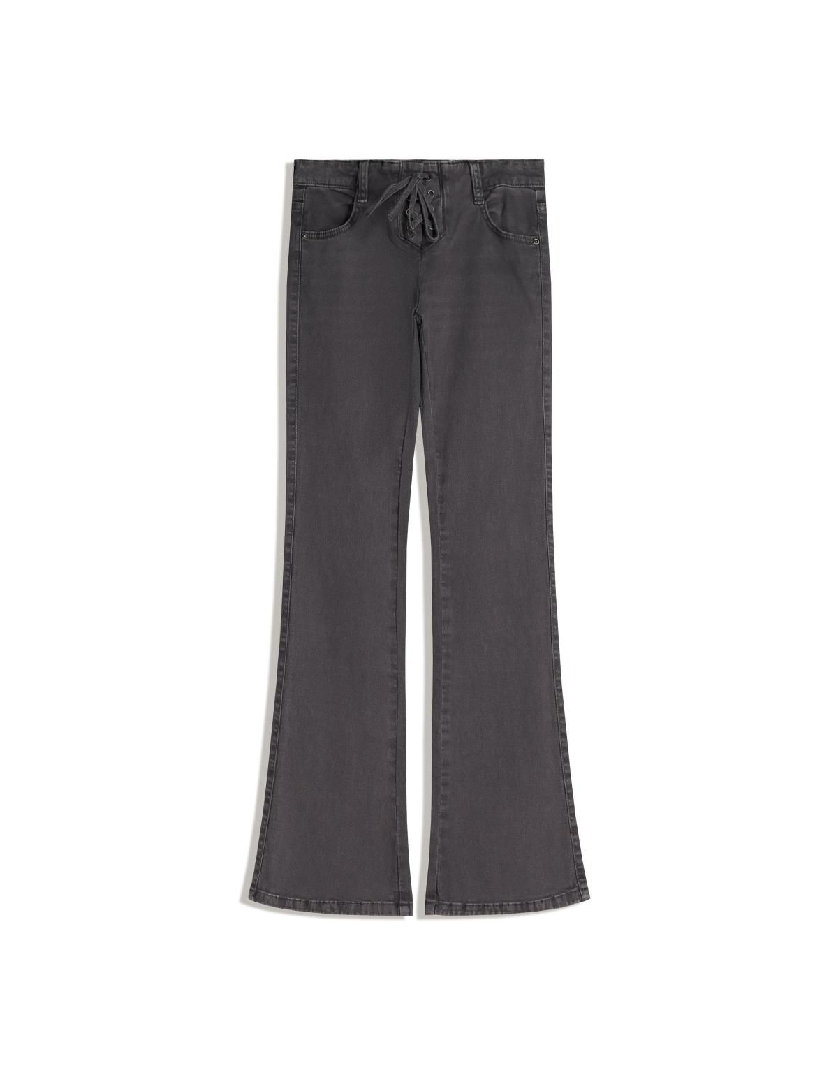 버쉬카 트렌디 레이스업 플레어 팬츠 5126/335 DARK GREY - 상품 이미지