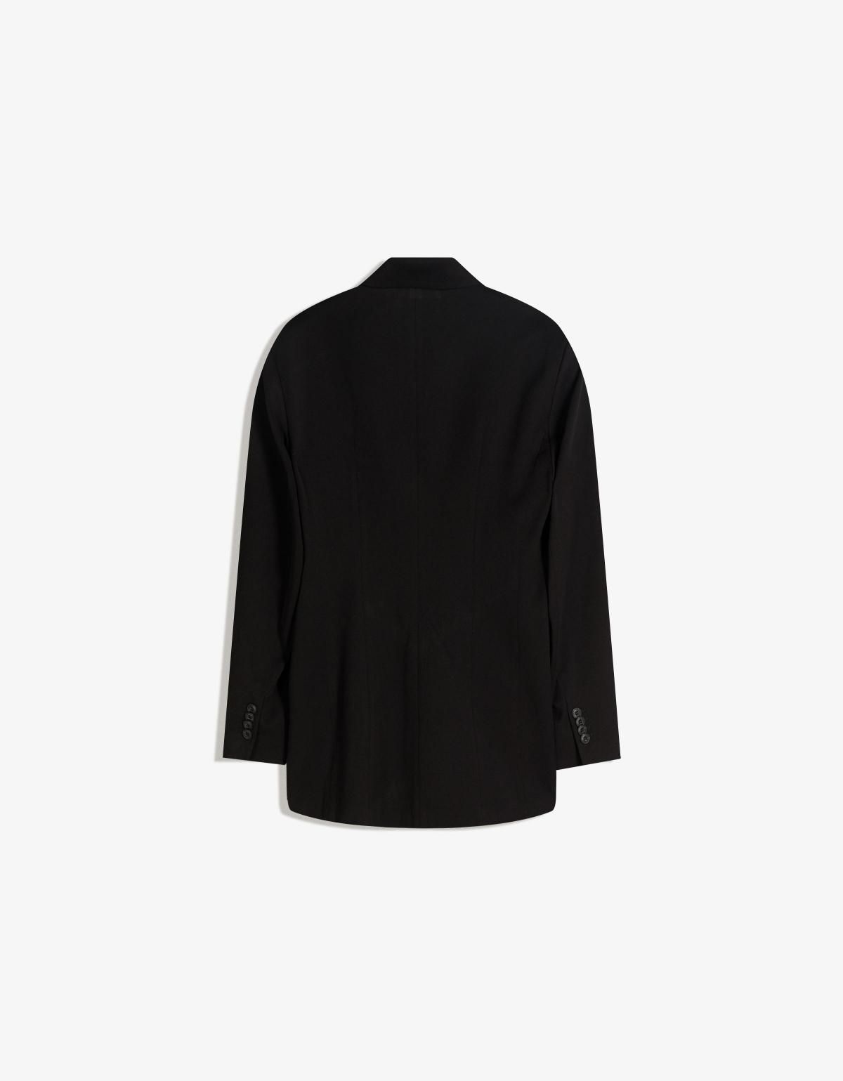 버쉬카 테일러드 싱글버튼 블랙 블레이저 6541/710 BLACK - 상세 이미지 2