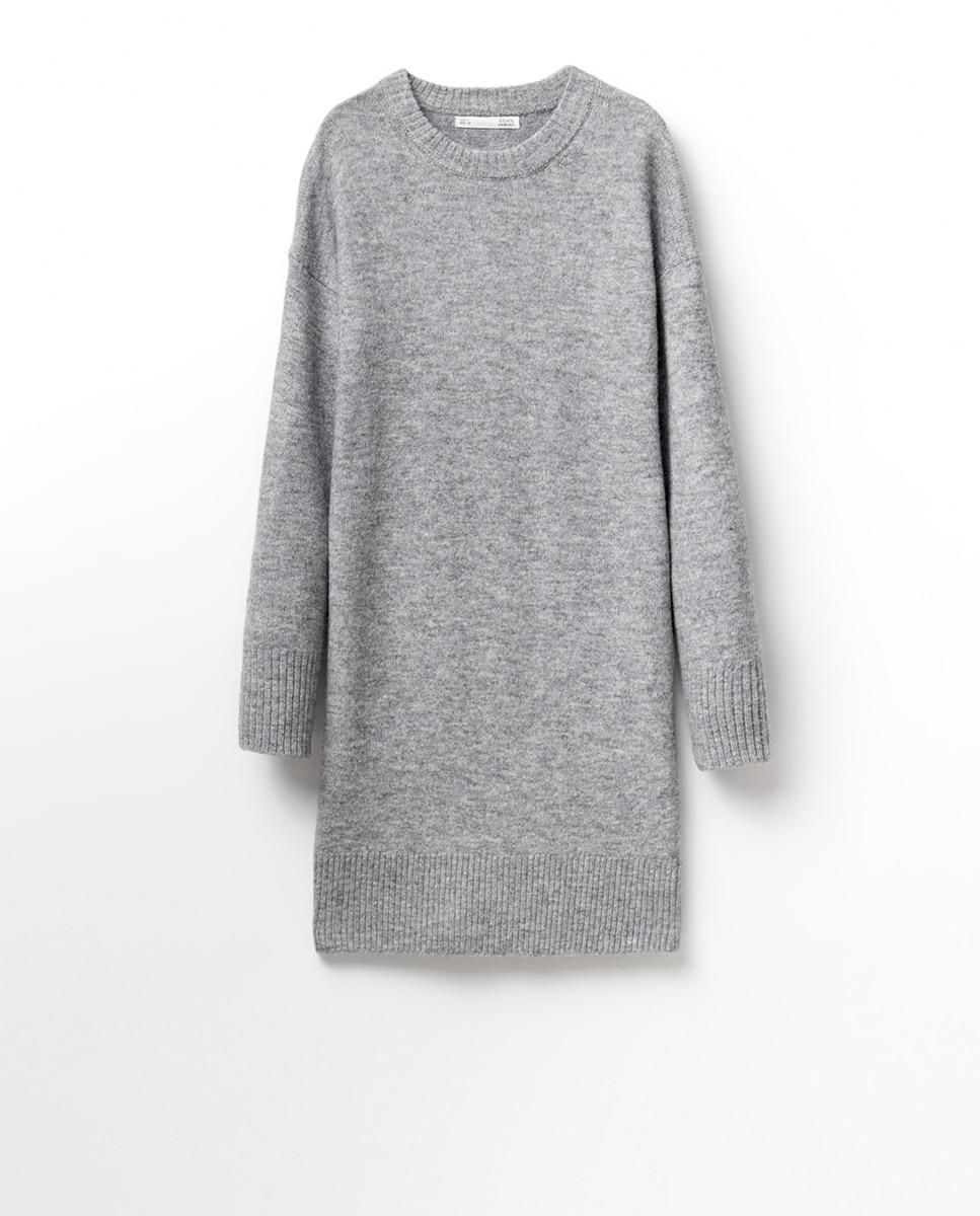 스페라 소프트 라운드넥 니트 미니 원피스 58225000171 GRIS - 메인 이미지