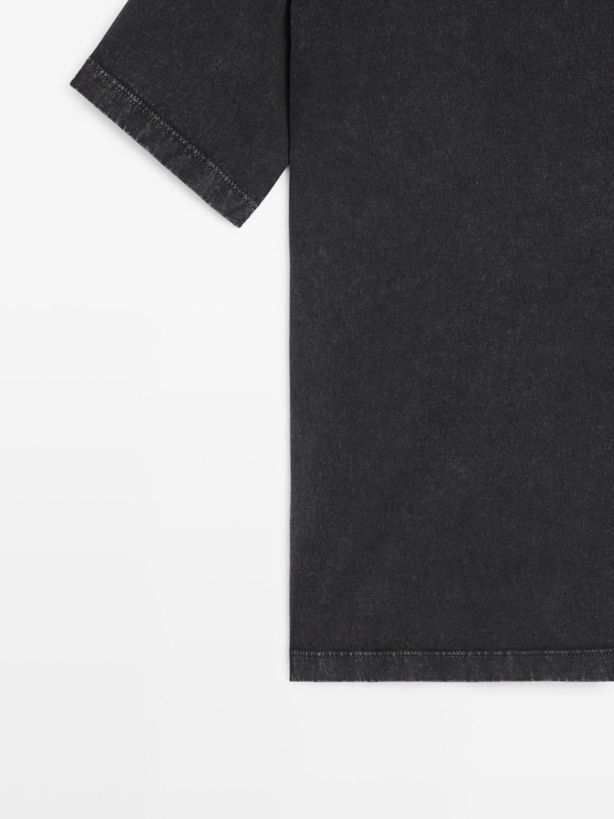 마시모두띠 빈티지 오버사이즈 반팔 티셔츠 6859/808 ANTHRACITE GREY - 상세 이미지 4