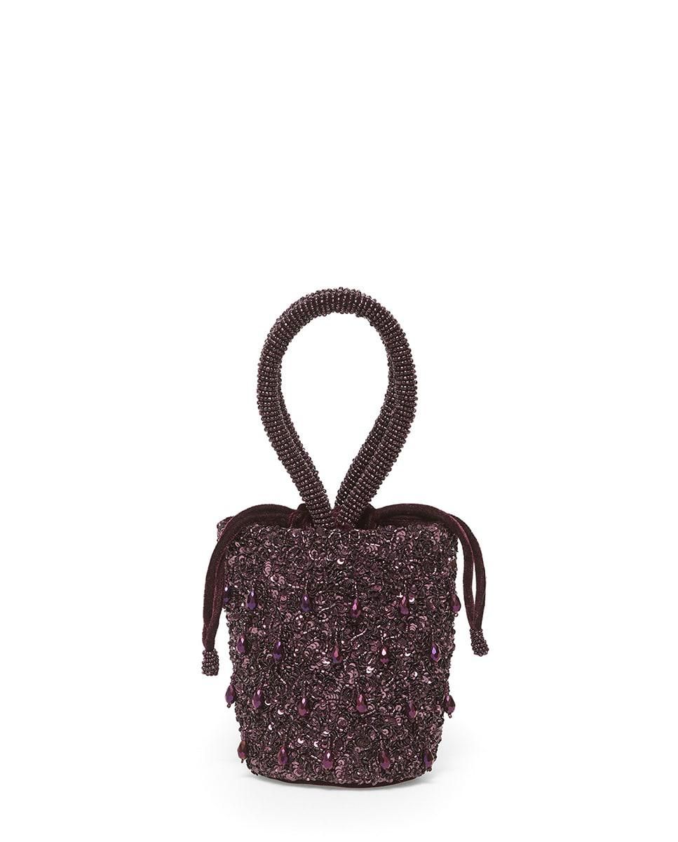 스페라 비즈 스트링 미니 토트 버킷백 59010008908 MORADO - 메인 이미지