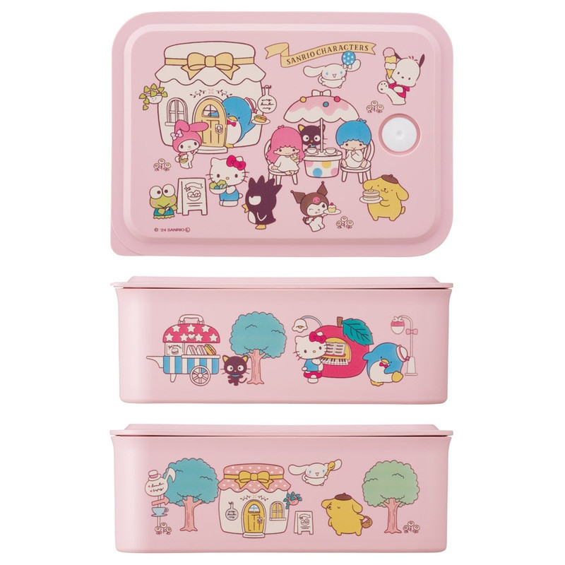 스케이터 산리오 캐릭터즈 cute village 캐릭터 소풍 런치 케이스 M 700ml PL70B - 하카타몰
