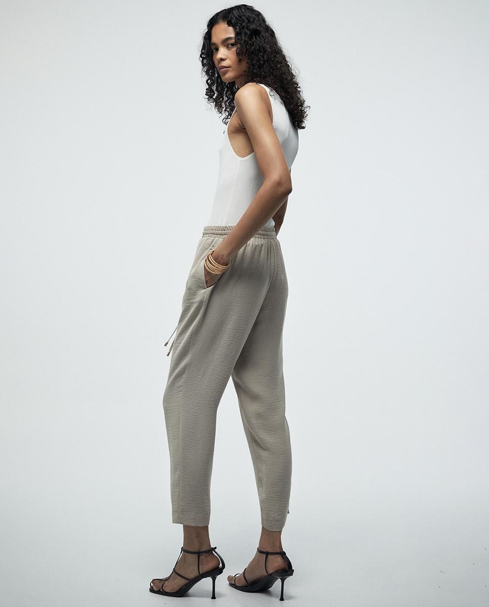 스페라 플루이드 와이드 밴딩 팬츠 58305003384 PIEDRA - 상세 이미지 3