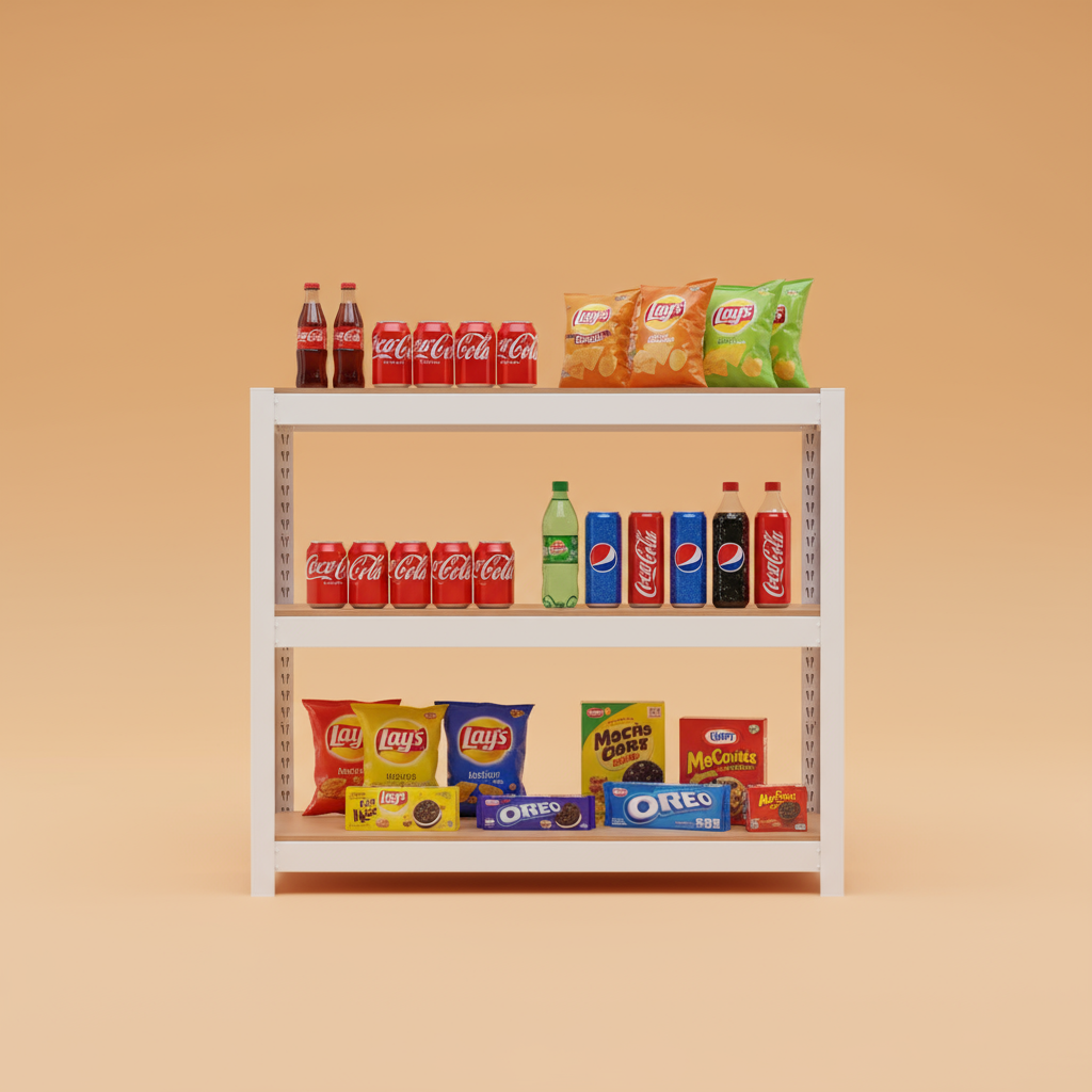 선반 수납선반 다용도 철제 벽 팬트리 선반장 무볼트 랙 홈던트하우스 3단 303075