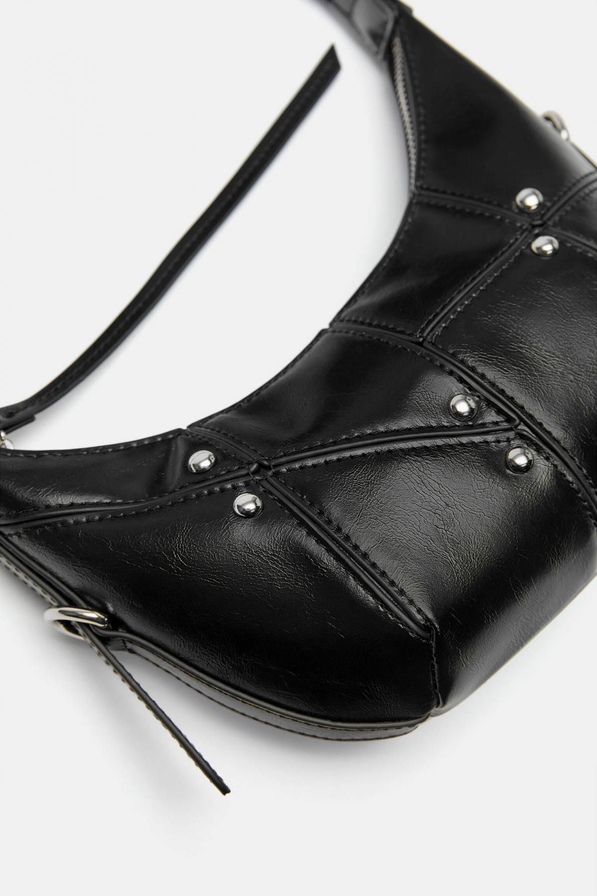 풀앤베어 스터드 블랙 미니 숄더백 4232/640 BLACK - 상세 이미지 4