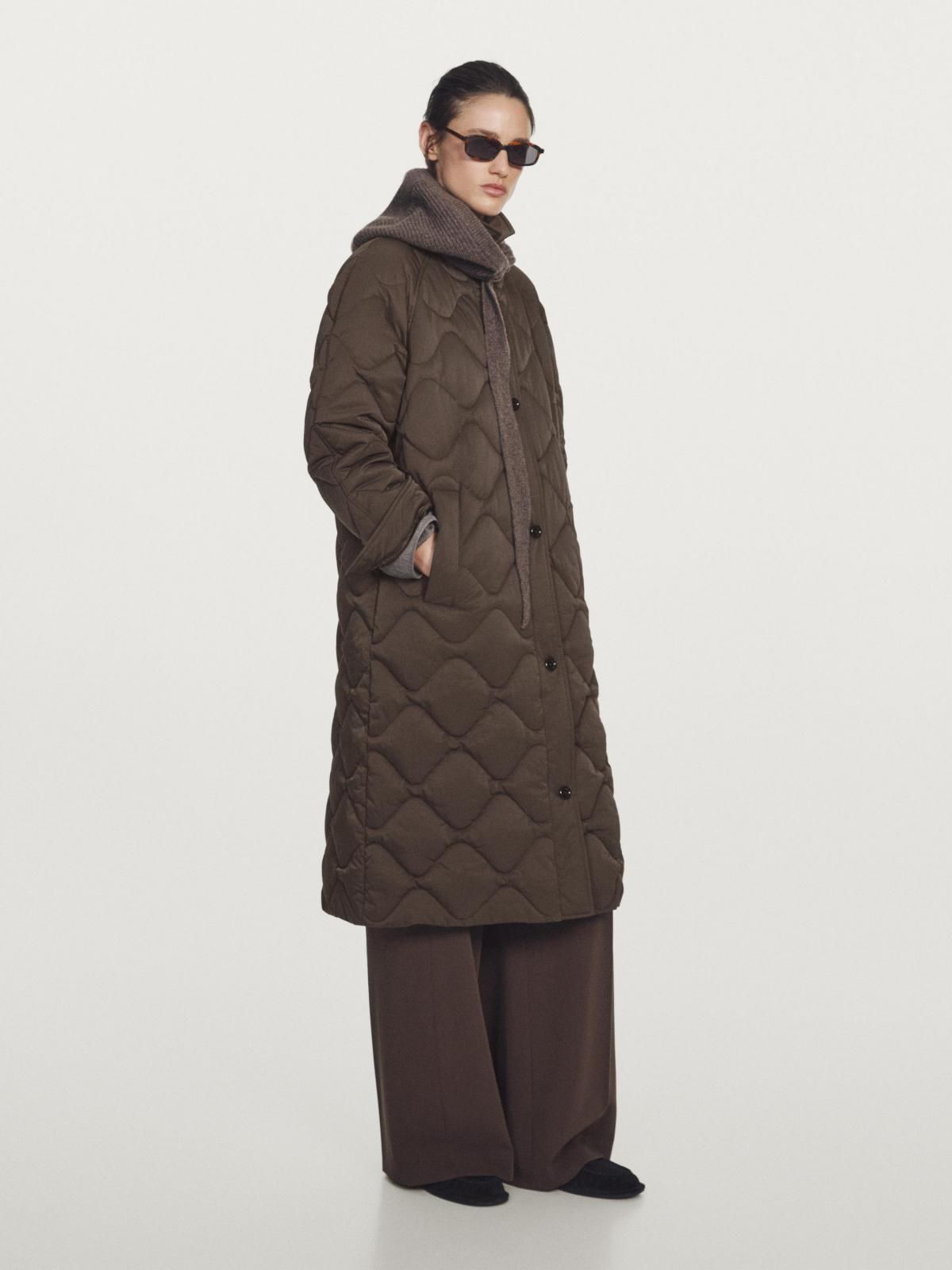 마시모두띠 테크니컬 발수 롱 퀼팅 패딩 재킷 6710/800 DARK KHAKI - 상세 이미지 4