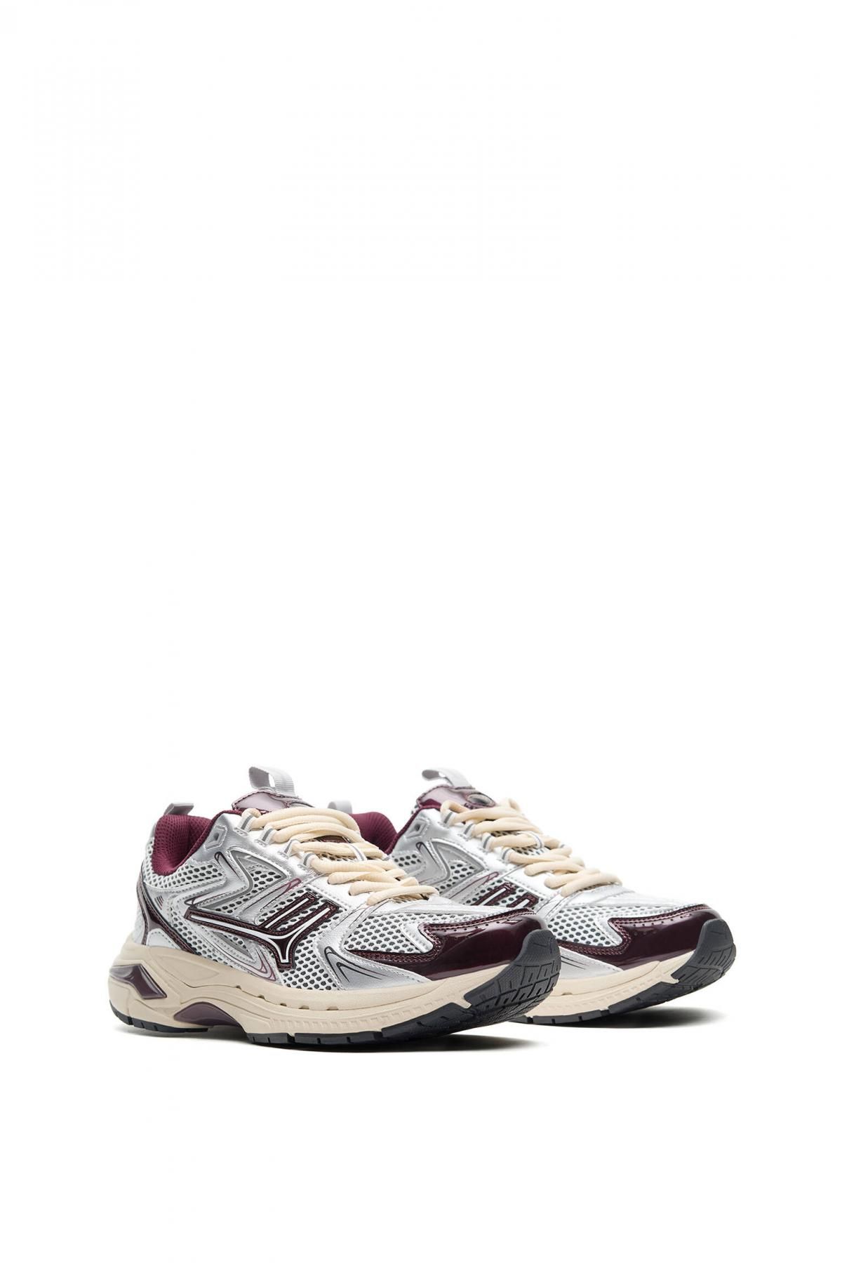 풀앤베어 테크니컬 메쉬 레트로 플랫폼 스니커즈 Sneakers Often02 2702/441 BURGUNDY - 상세 이미지 2