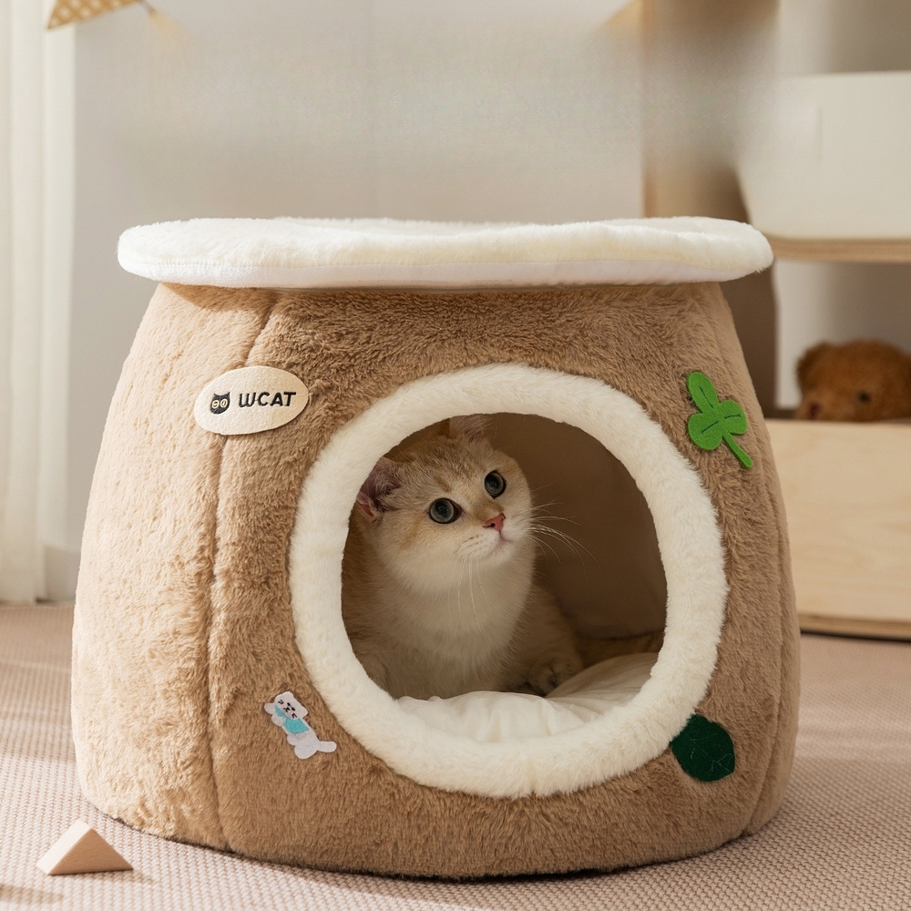 반려동물 겨울 나무의자모양 하우스 숨숨집 강아지 고양이 집 애견 반려묘 하우스 S - 상세 이미지 2