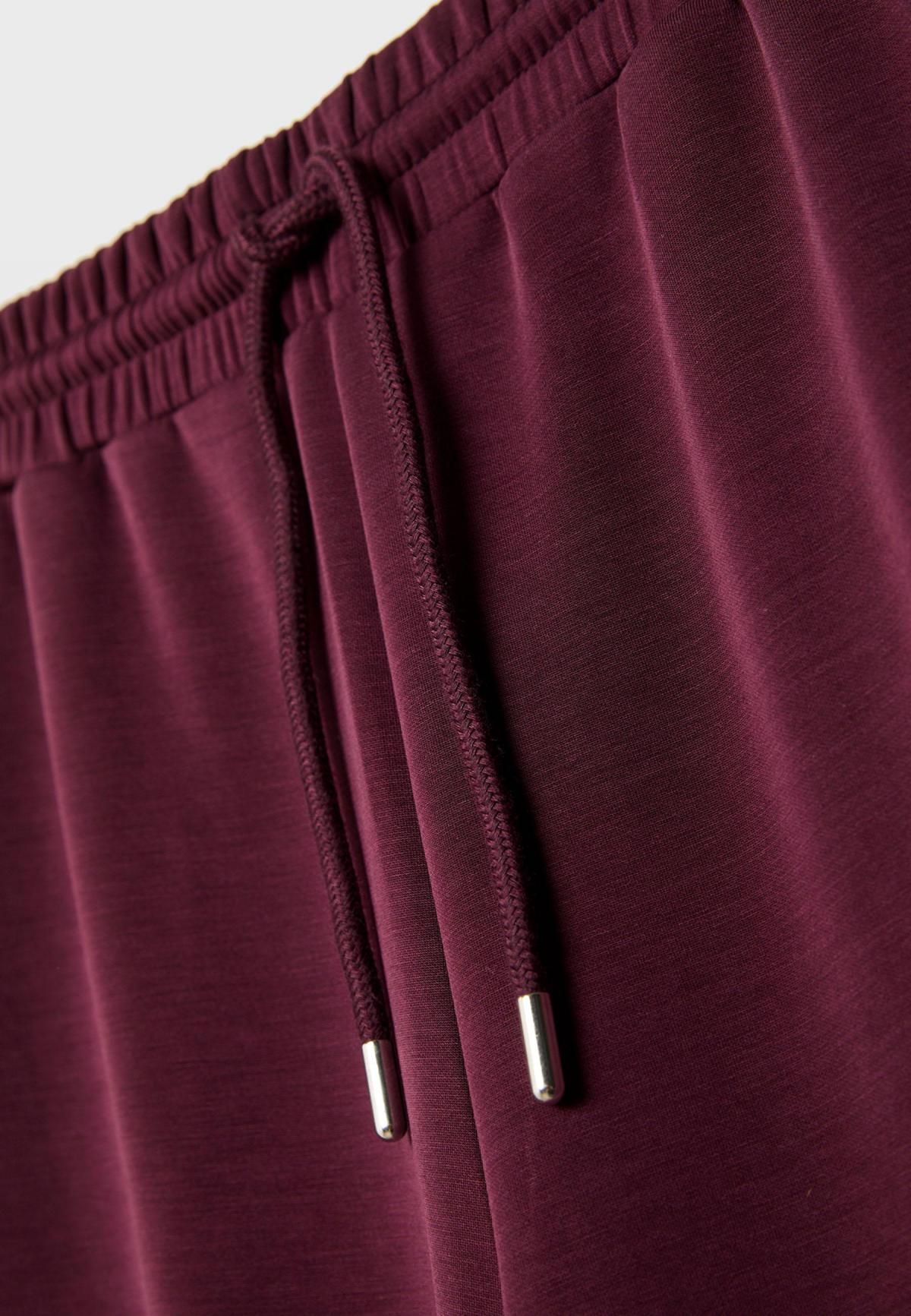 스트라디바리우스 소프트터치 모달 와이드 팔라초 팬츠 8737/276 PURPLE - 상세 이미지 4