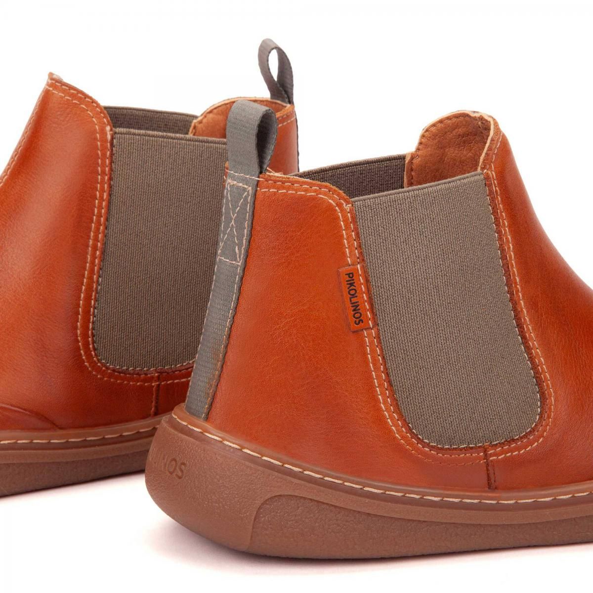 피콜리노스 컴포트 천연가죽 첼시 앵클부츠 ARANJUEZ U9F-8995 BRANDY - 상세 이미지 3
