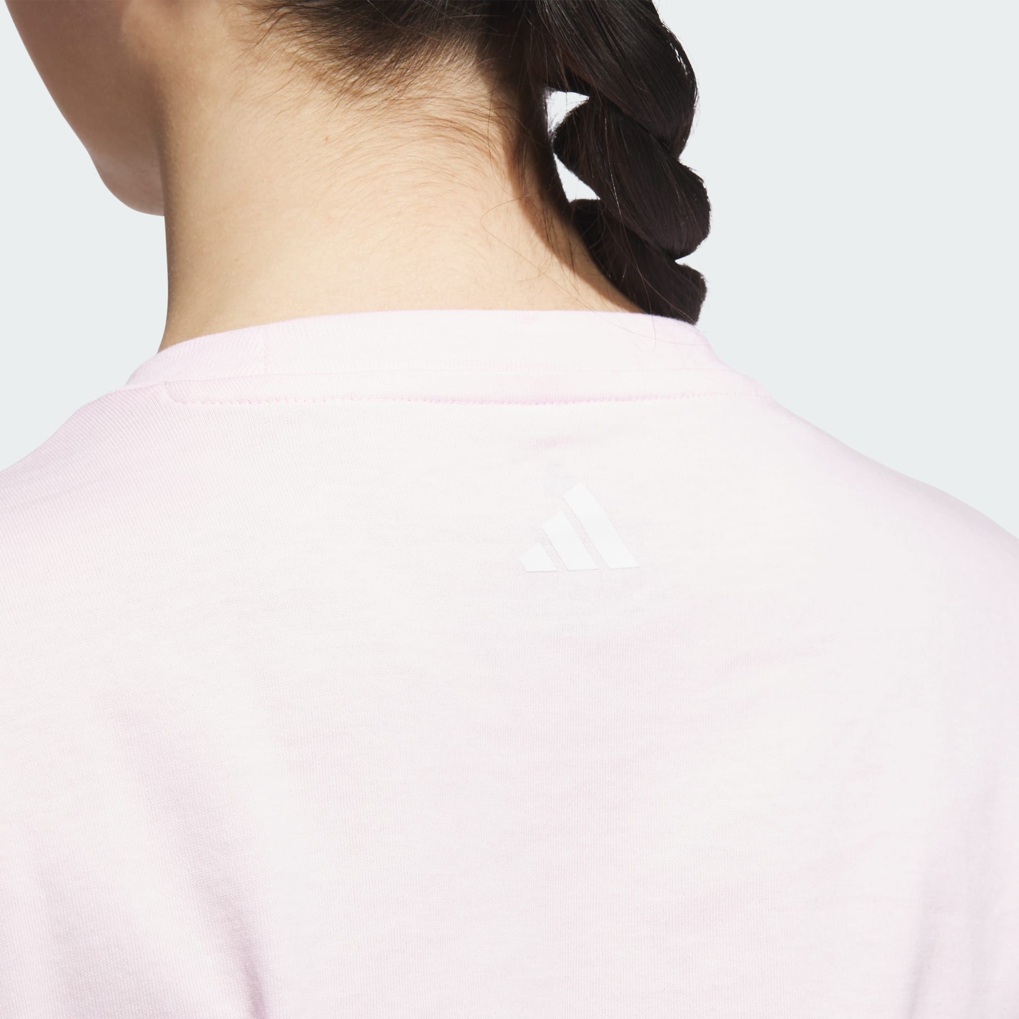 Adidas women Farmers Market Graphic Tee Clear Pink, L 이미지 6