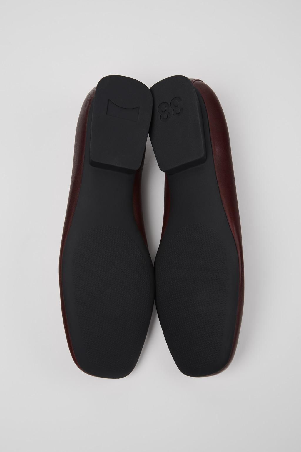 캠퍼 버건디 천연가죽 컴포트 펌프스 Casi Myra K201751-007 BURGUNDY - 상세 이미지 5