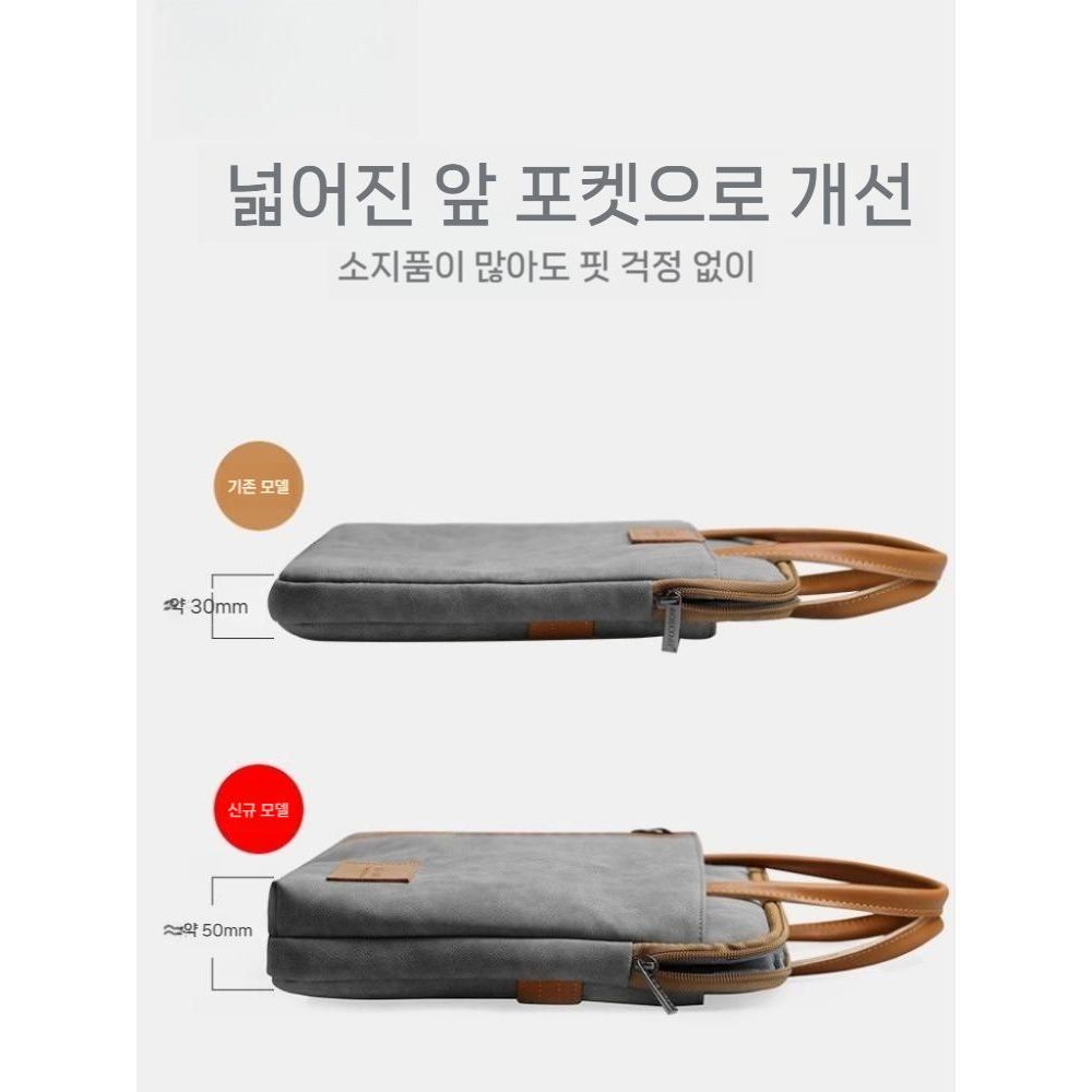 갤럭시탭 s11 울트라 파우치 태블릿 핸드백 휴대용 가방 가죽 핸드백 - 상세 이미지 5