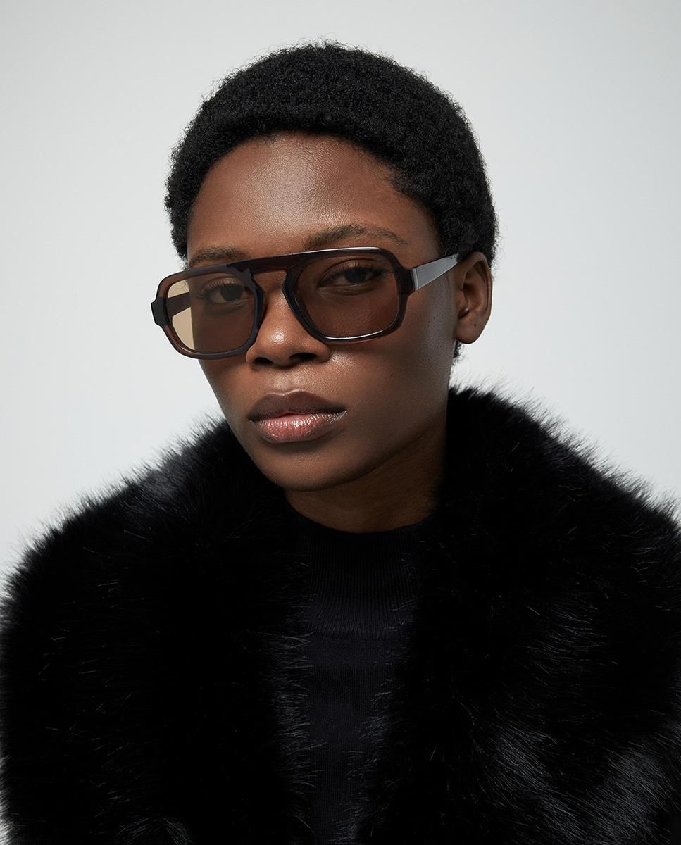 스페라 에코 레더 퍼카라 롱 트렌치코트 56230400295 NEGRO - 상세 이미지 5