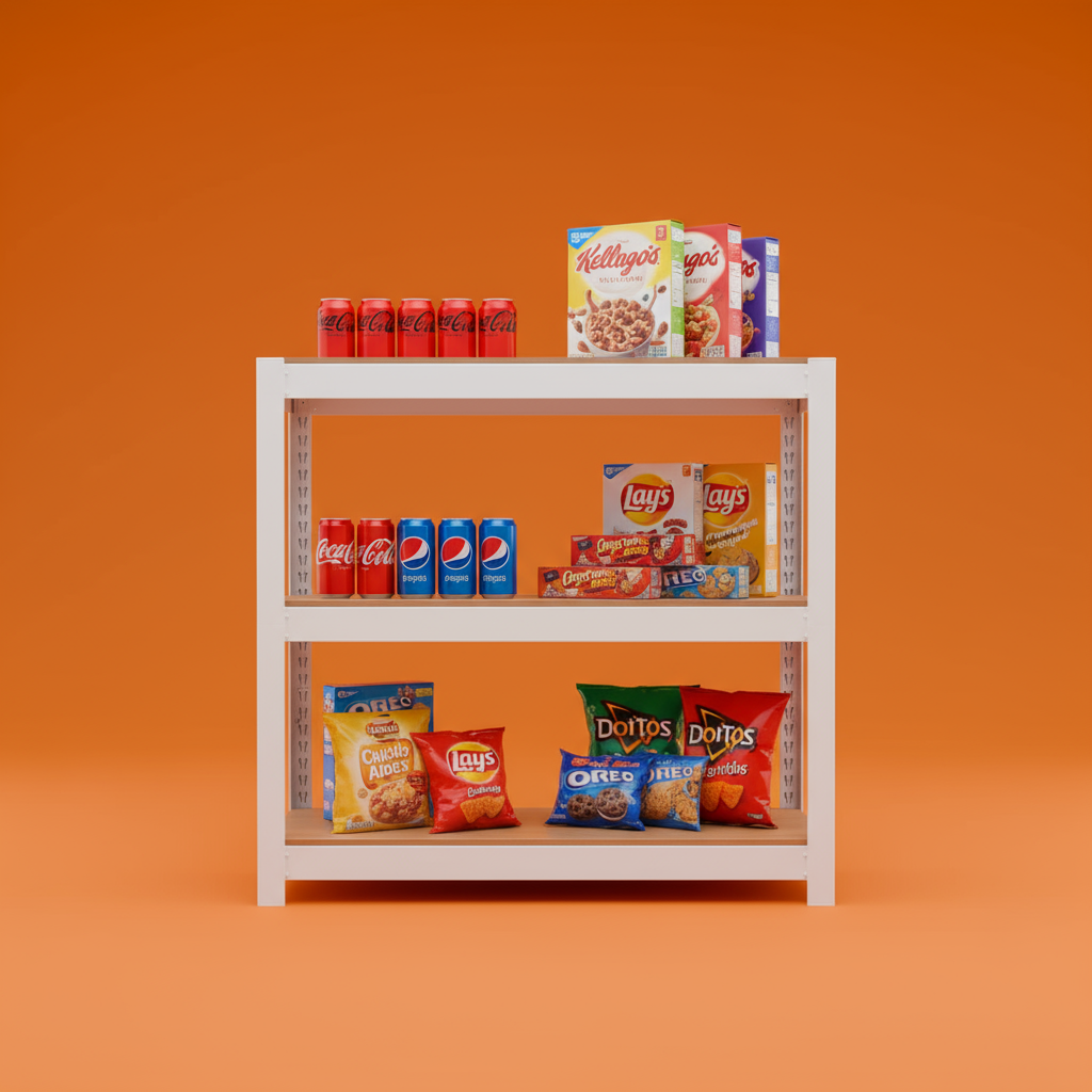 선반 수납선반 다용도 철제 벽 팬트리 선반장 무볼트 랙 홈던트하우스 3단 303075