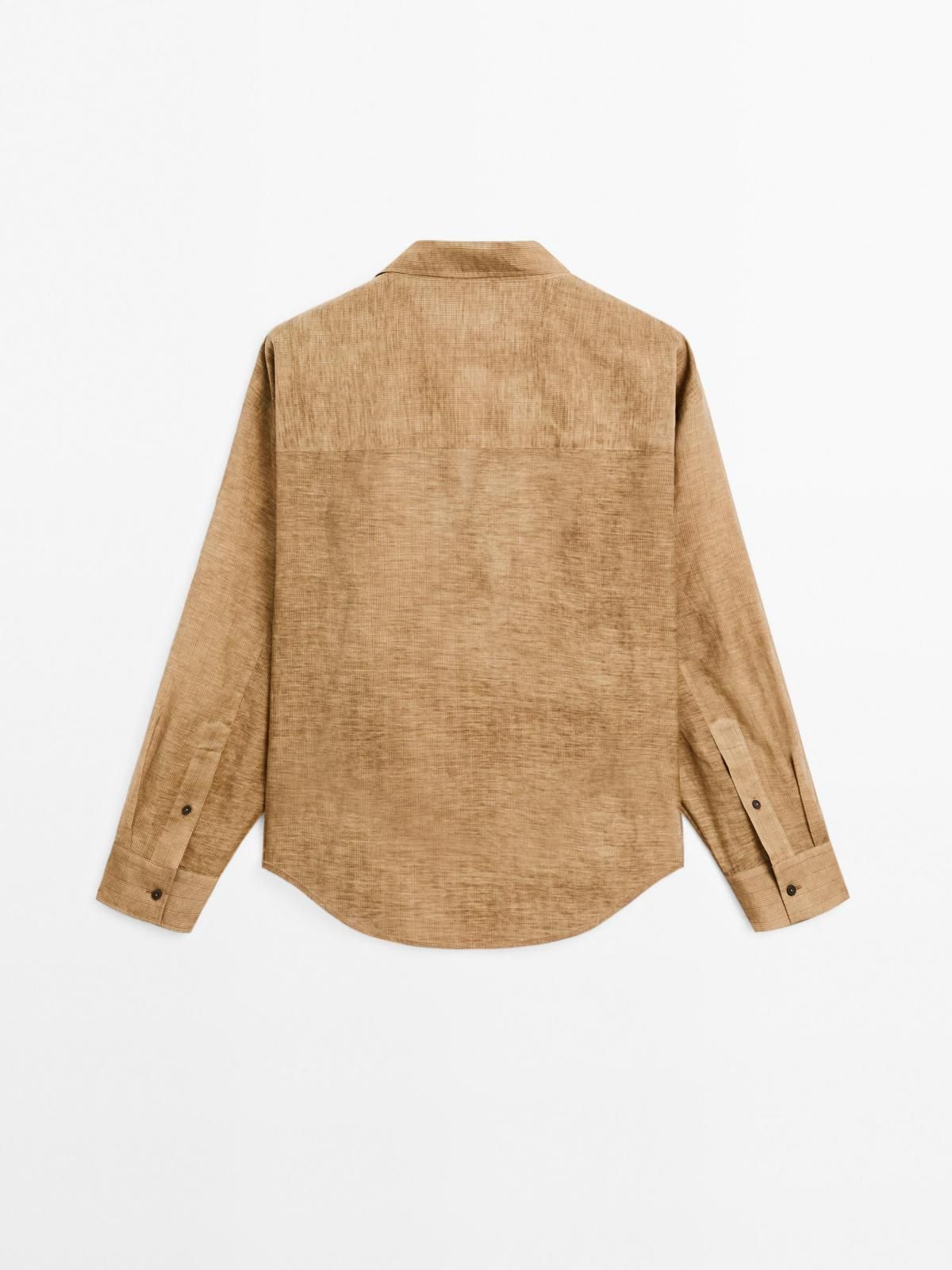 마시모두띠 스트라이프 코튼블렌드 긴팔 셔츠 5109/710 MUSTARD YELLOW - 상세 이미지 2