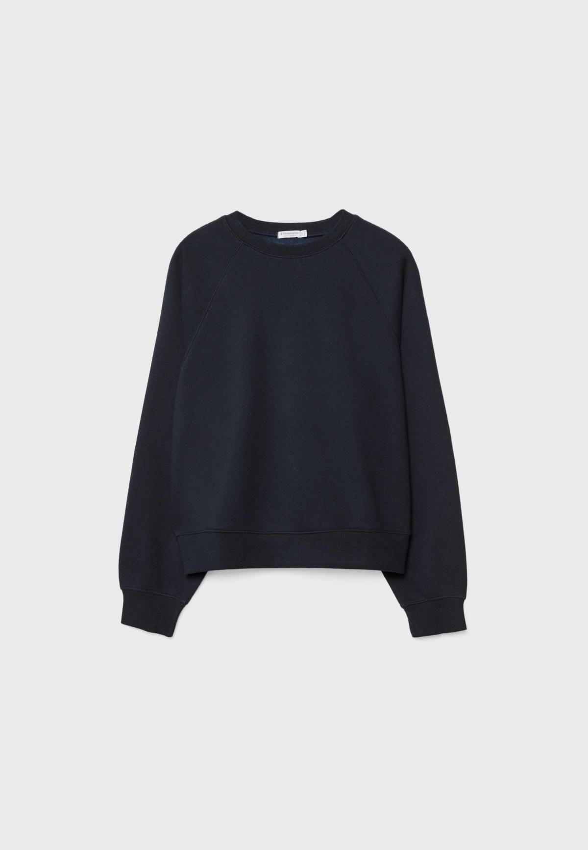 스트라디바리우스 베이직 라운드넥 데일리 긴팔 맨투맨 6520/877 DARK BLUE - 상품 이미지