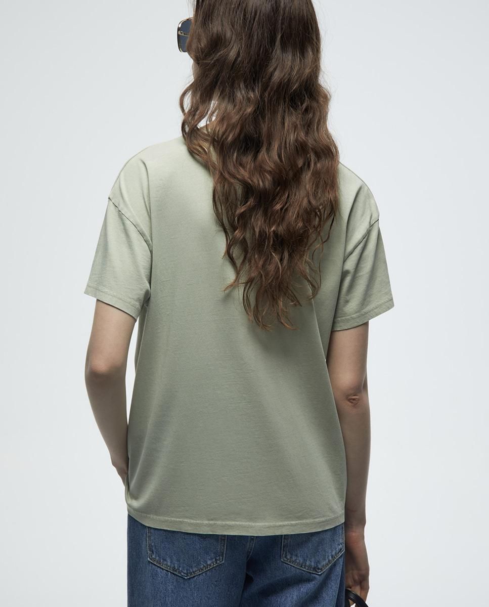 스페라 롤링스톤즈 프린트 레트로 코튼 반팔 티셔츠 58460610437 VERDE - 상세 이미지 4