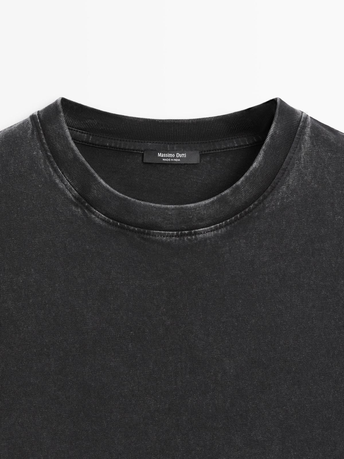 마시모두띠 빈티지 오버사이즈 반팔 티셔츠 6859/808 ANTHRACITE GREY 이미지 7