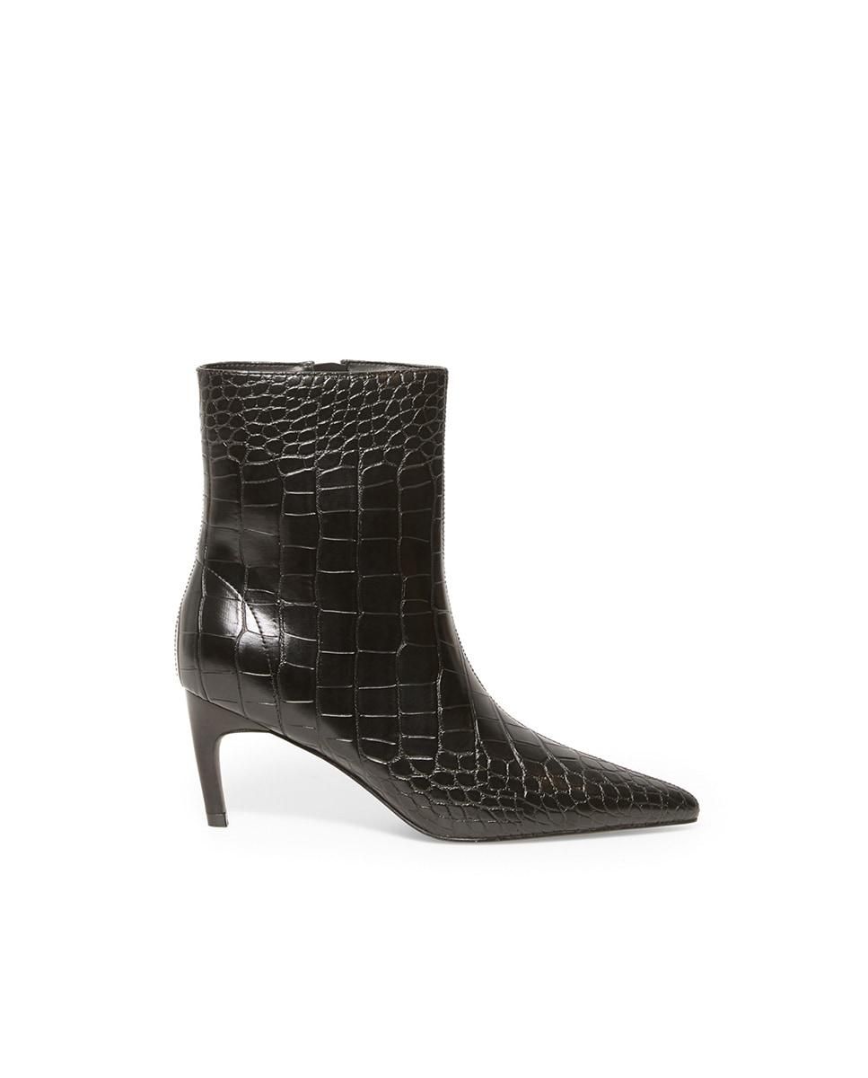 스페라 크로커 엠보 블랙 스틸레토 앵클부츠 58760004331 NEGRO - 상품 이미지