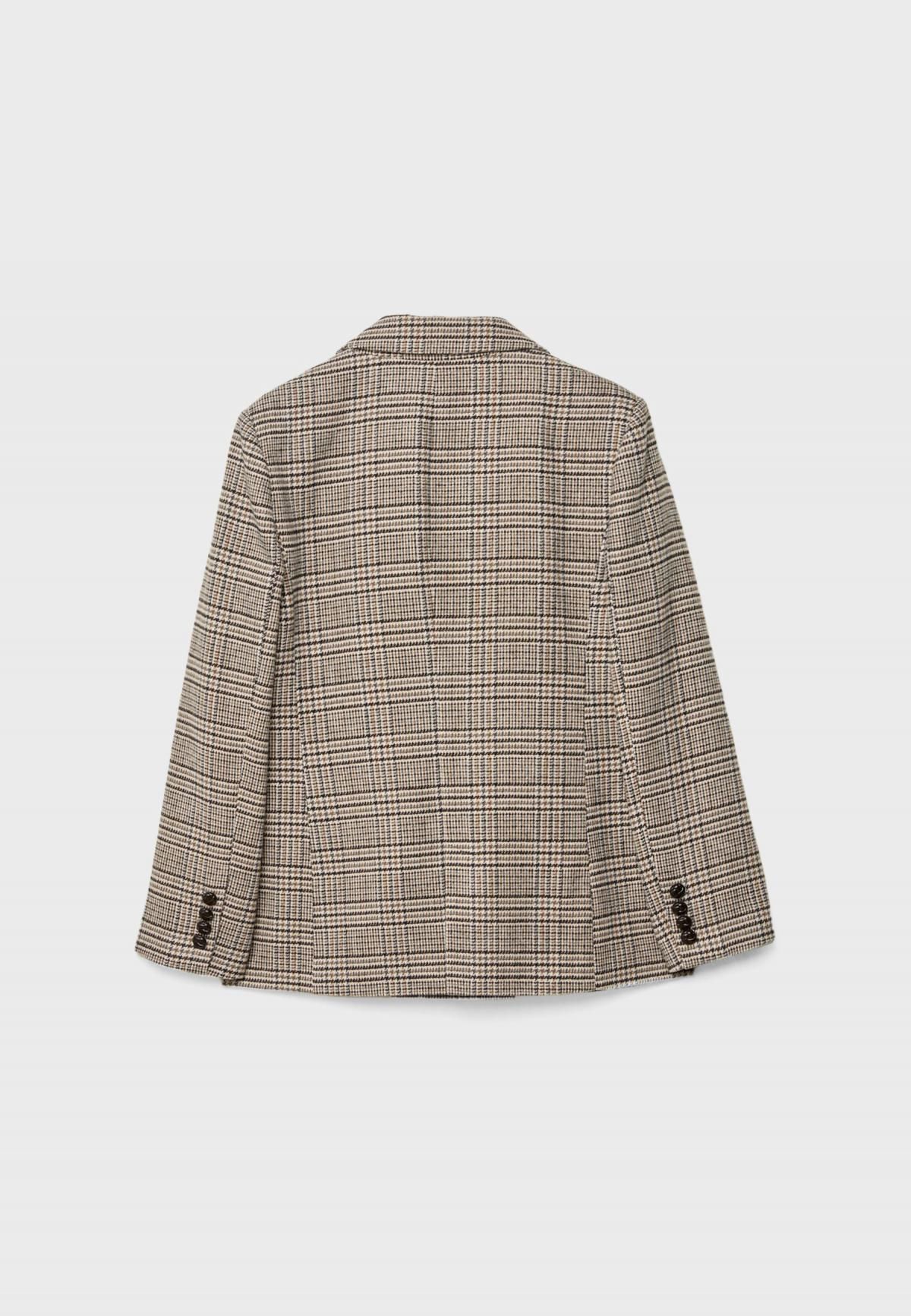 스트라디바리우스 클래식 체크 테일러드 재킷 5912/828 BROWN - 상세 이미지 3