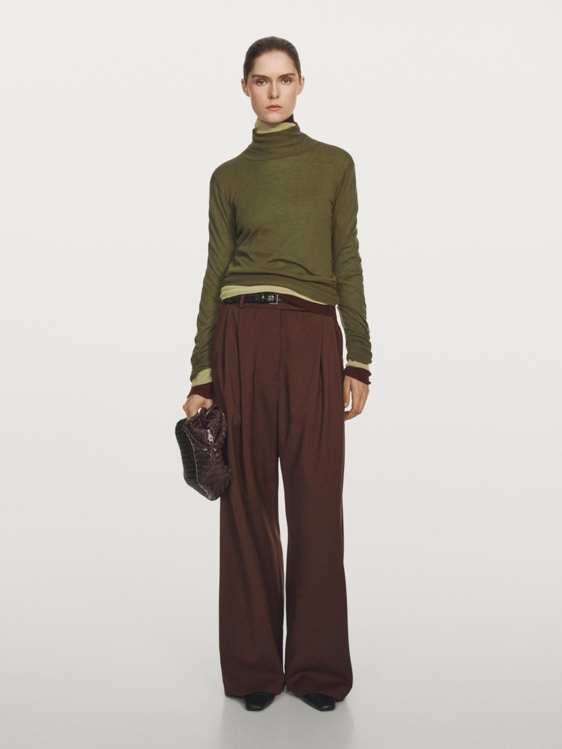 마시모두띠 프리미엄 울 니트 터틀넥 스웨터 9705/953 MOSS GREEN - 상세 이미지 2