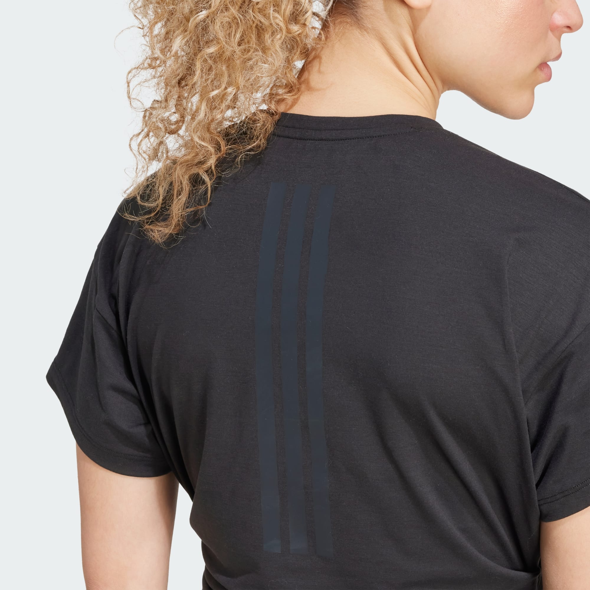 Adidas A Boxy Training Tee Black, XS - 상세 이미지 2