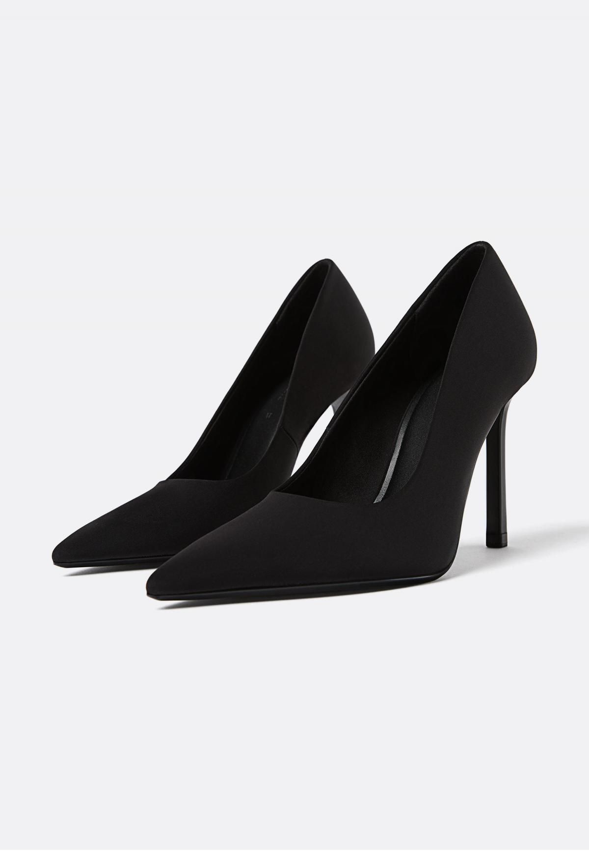 스트라디바리우스 스틸레토 블랙 하이힐 펌프스 9651/670 BLACK - 상세 이미지 3