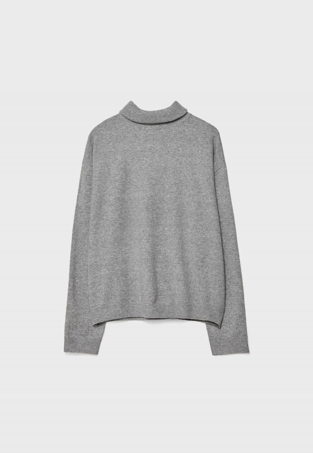 스트라디바리우스 베이직 소프트 하이넥 니트 스웨터 5037/465 DARK GREY - 상품 이미지