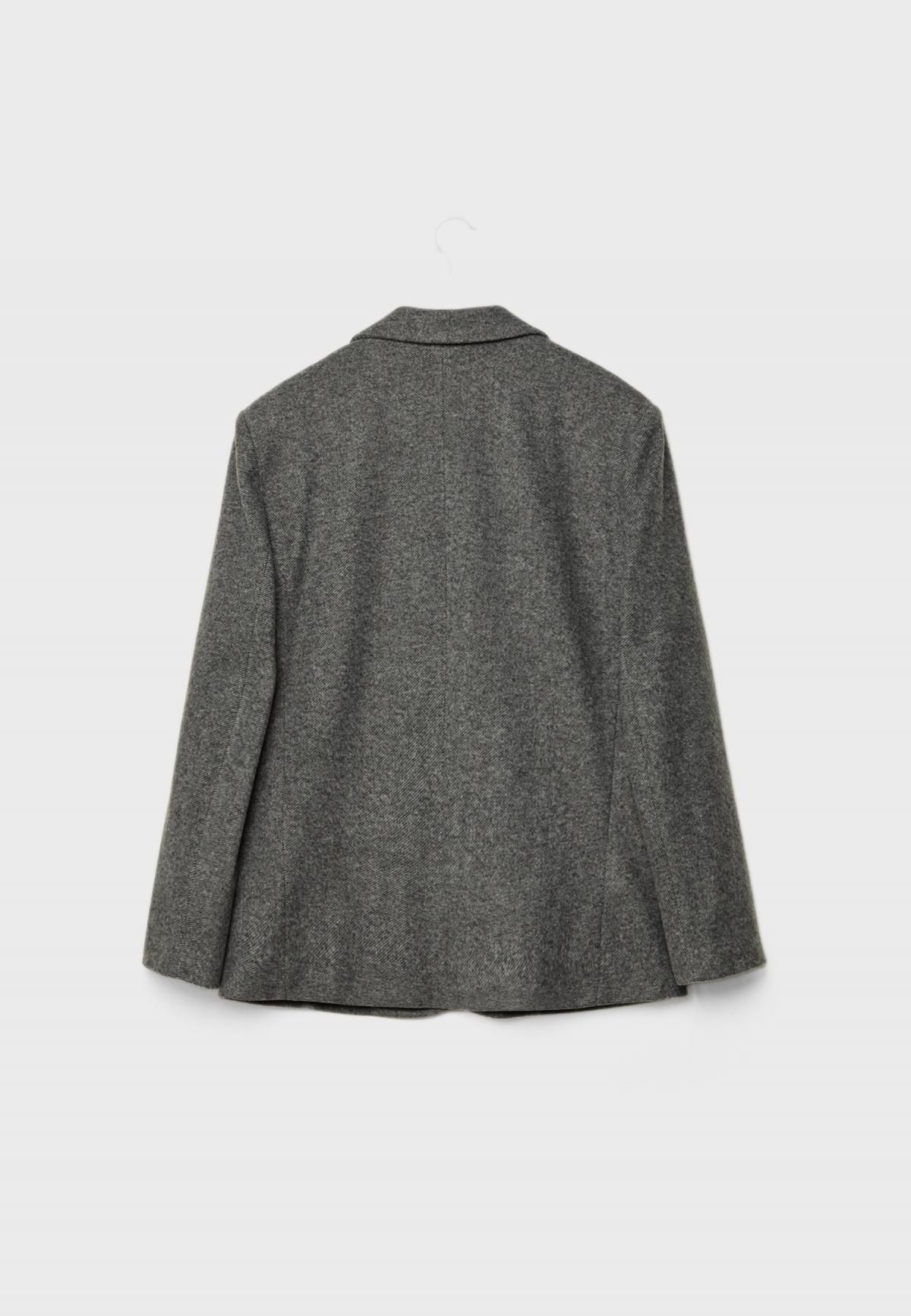 스트라디바리우스 오버사이즈 헤링본 테일러드 재킷 8503/752 GREY - 상세 이미지 2
