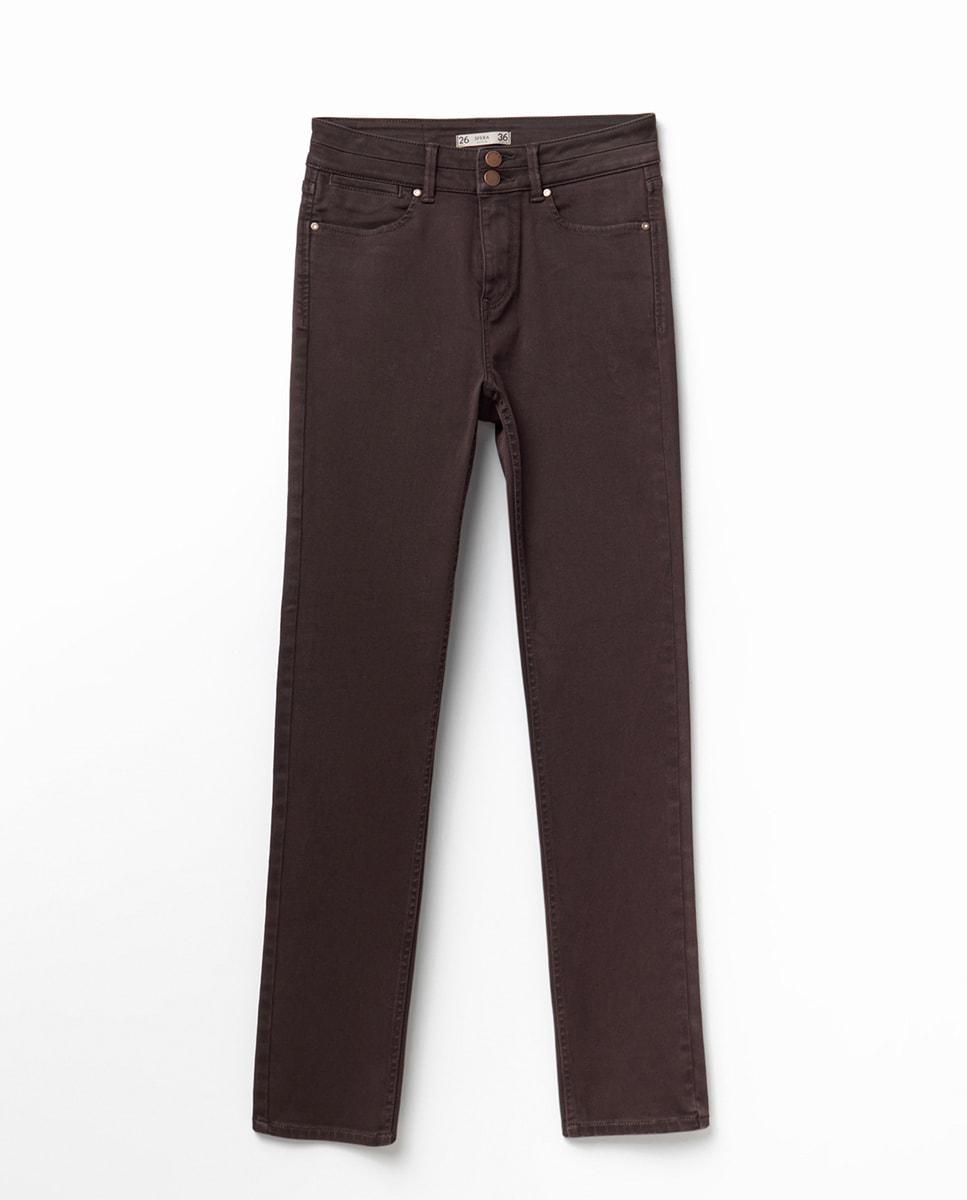 스페라 베이직 하이웨이스트 스키니핏 데님 팬츠 58672501457 MARRON - 상품 이미지