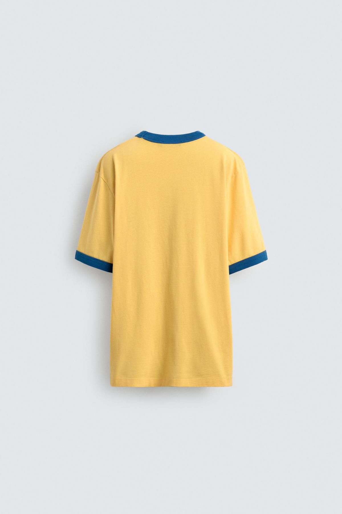 자라 미니마우스 프린트 반팔 티셔츠 X 해리 램버트 디즈니 1443/818 YELLOW - 상세 이미지 3