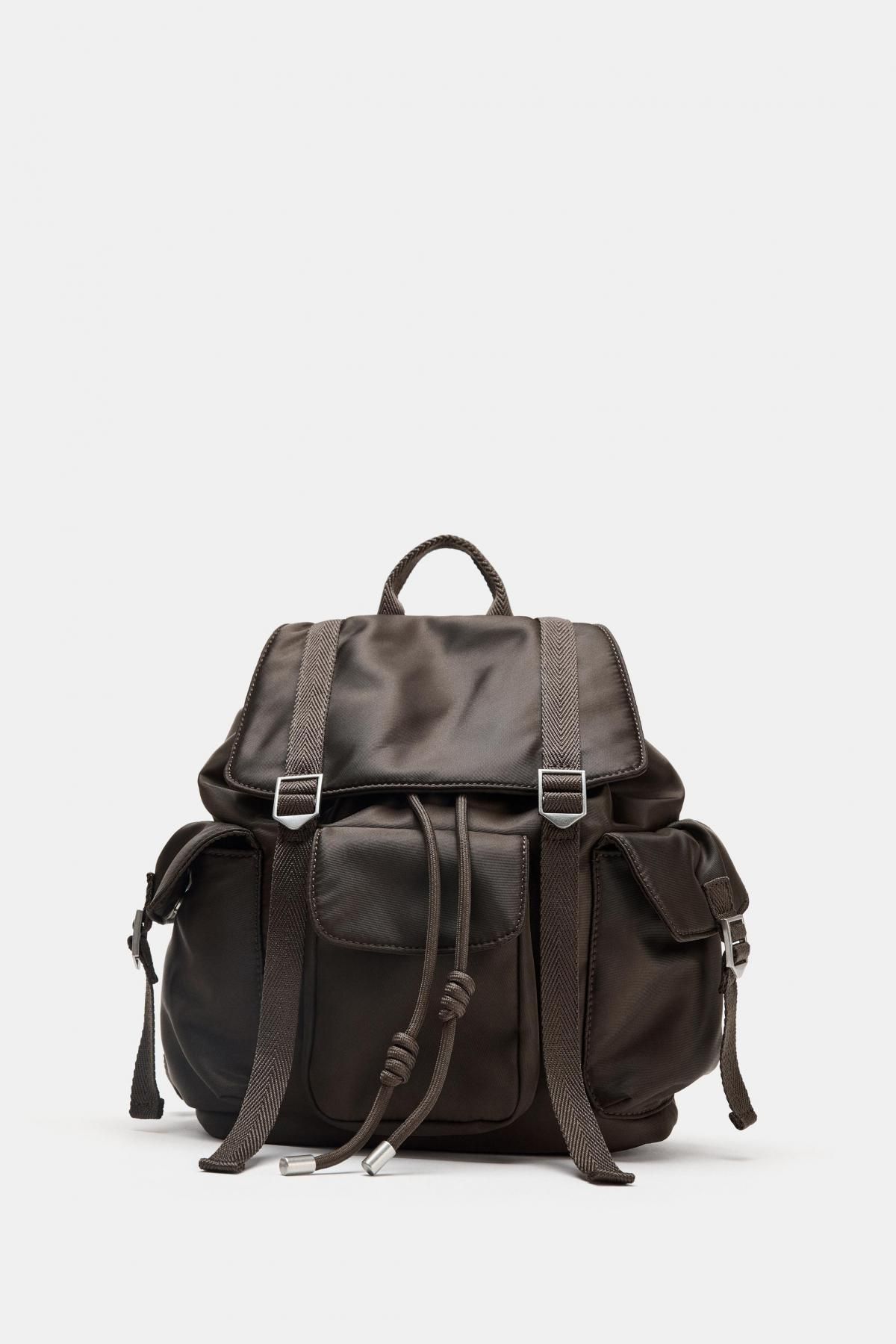 자라 테크니컬 스트랩 베이직 백팩 6815/610 CHOCOLATE BROWN - 메인 이미지