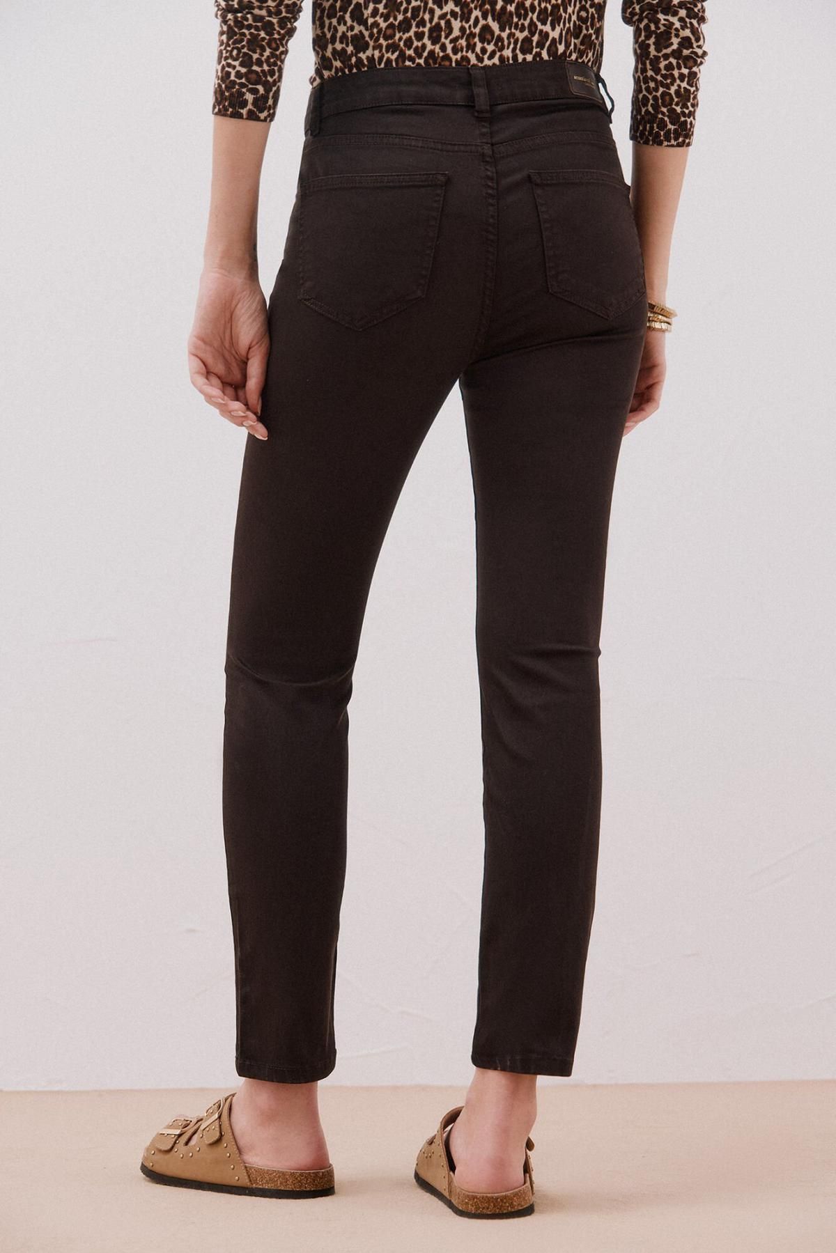 꼬르떼피엘 슬림핏 데님 스키니 팬츠 8122823 MARRON OSCURO - 상세 이미지 5