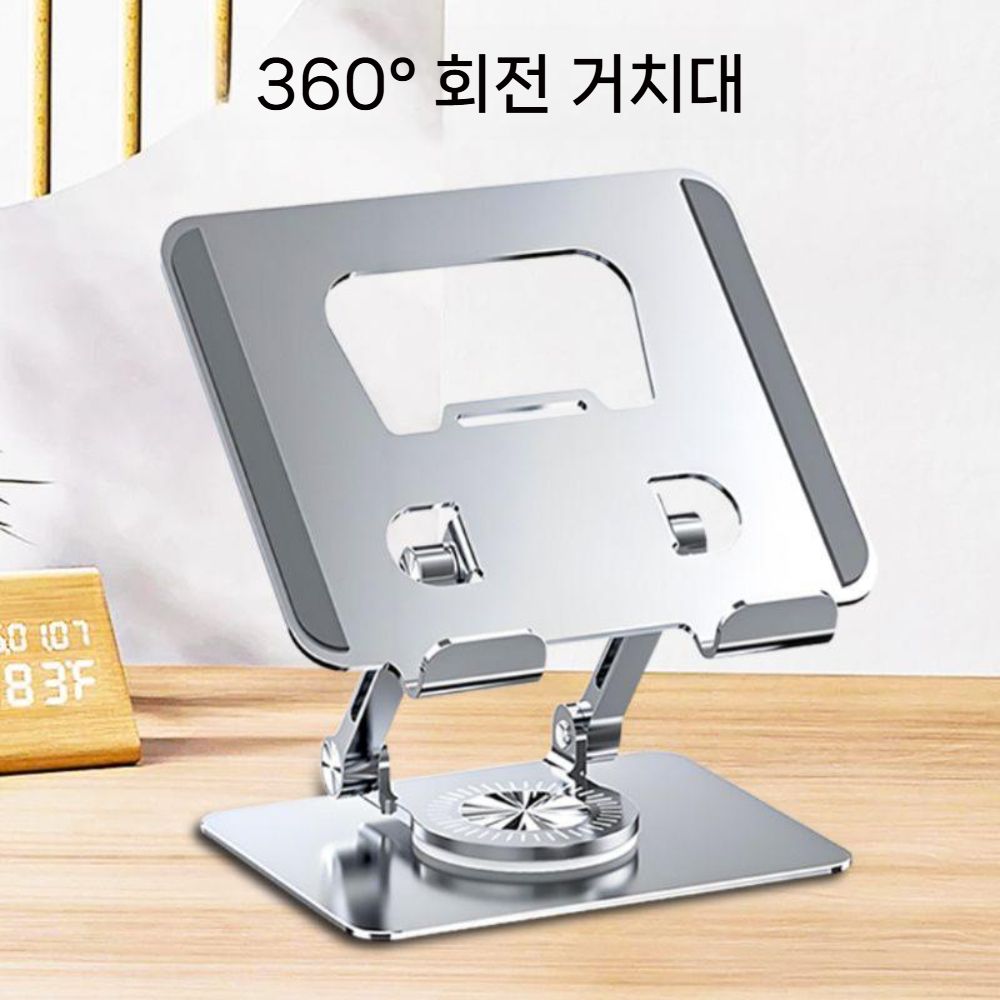 갤럭시탭 s11 울트라 태블릿 거치대 핑크 고양이 풀 메탈 지지대 회전 스탠드 - 상세 이미지 3