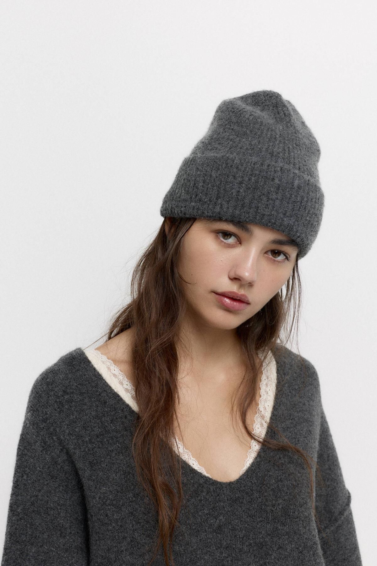 풀앤베어 소프트 울블렌드 브이넥 니트 스웨터 7550/308 ANTHRACITE GREY - 상세 이미지 5