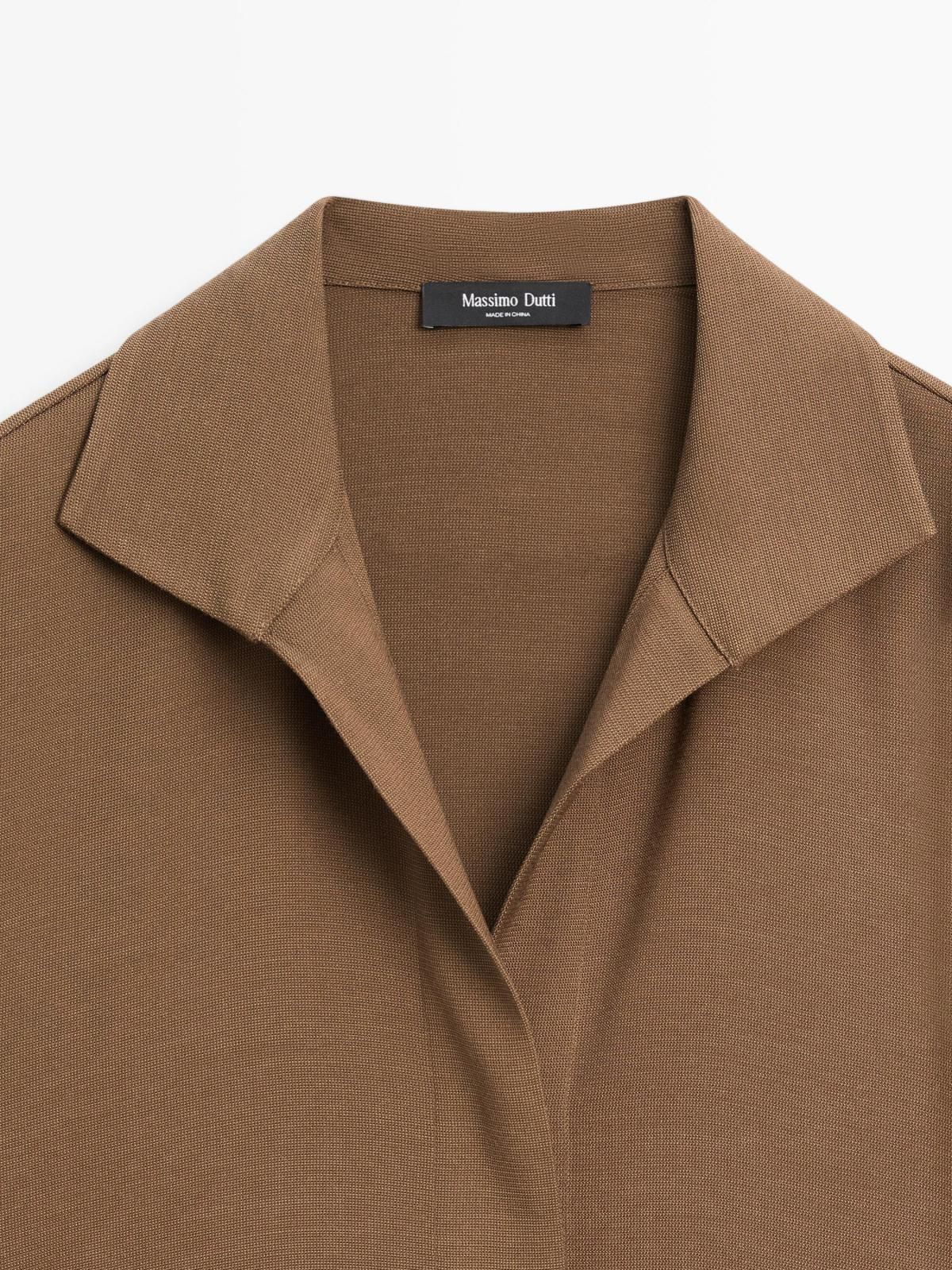 마시모두띠 플루이드 코튼 블렌드 긴팔 셔츠 5177/977 BROWN - 상세 이미지 5
