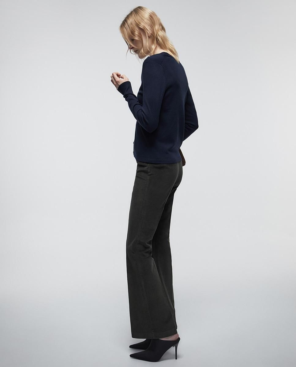 스페라 코튼 마이크로 코듀로이 플레어 팬츠 58305106872 VERDE OSCURO - 상세 이미지 4