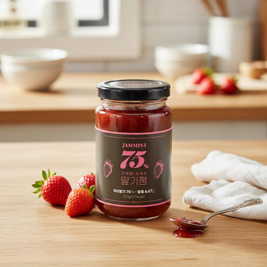잼민트 알룰로스 저당 딸기잼 270g 고함량 통딸기 - 상세 이미지 3