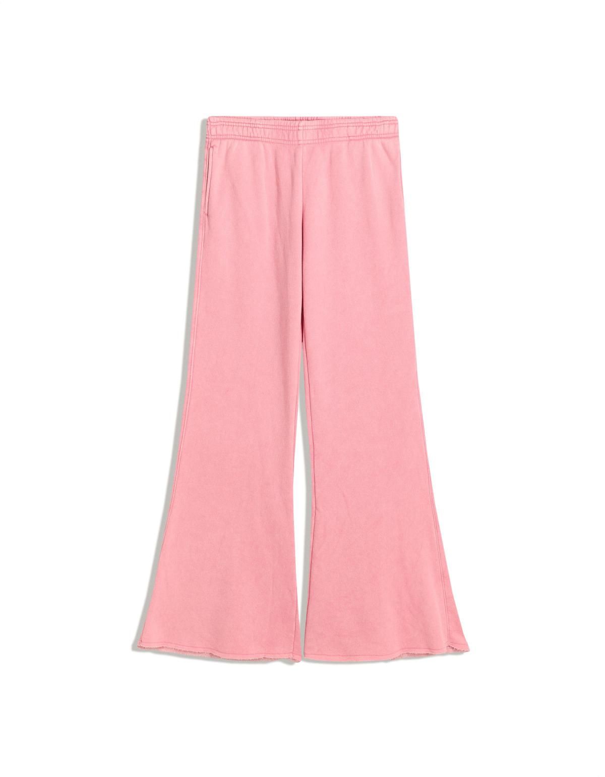 버쉬카 프레이드 밑단 라이트핑크 플러시 플레어 팬츠 5117/700 PINK - 상품 이미지