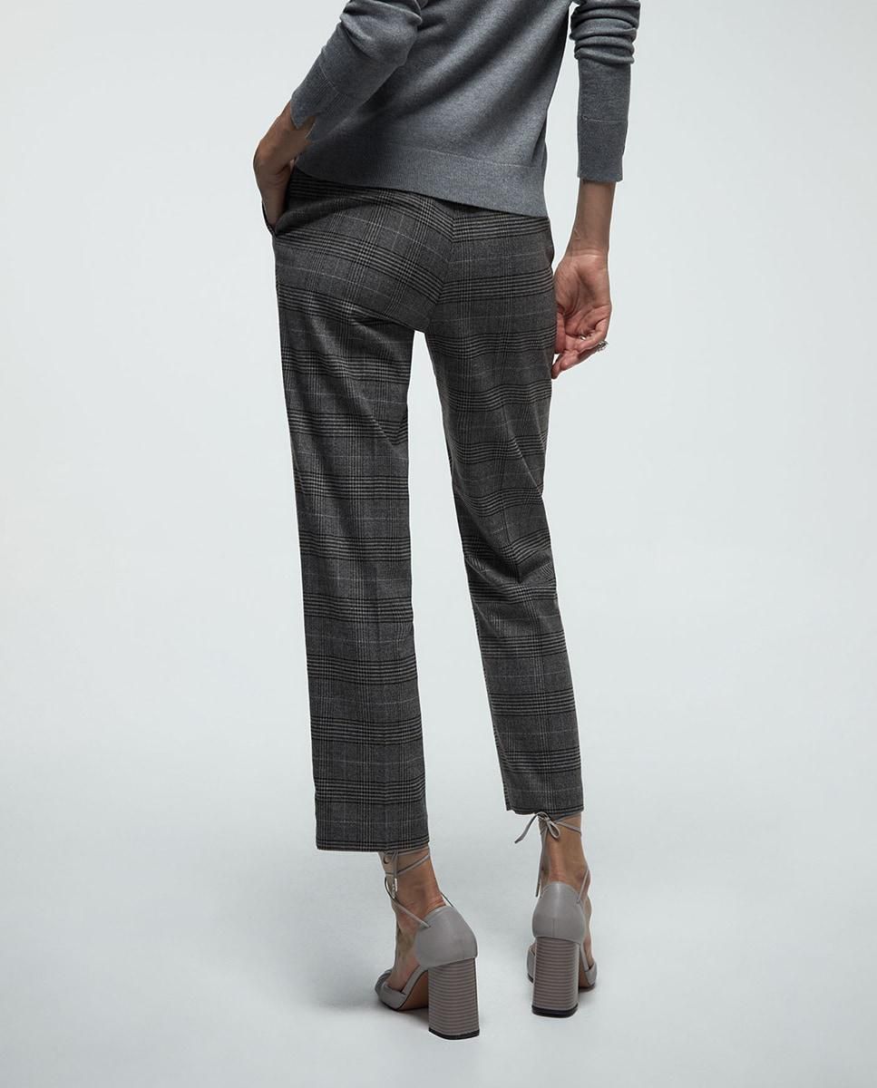 스페라 체크 슬림핏 테일러드 정장 팬츠 58305106989 GRIS MEDIO - 상세 이미지 3